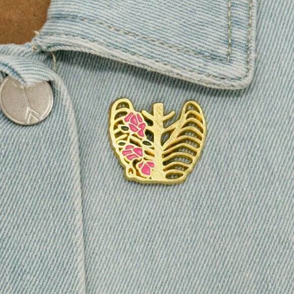 Other Other - ✨Pin Lung and internal brooch lapel jewerly medical Enamel✨